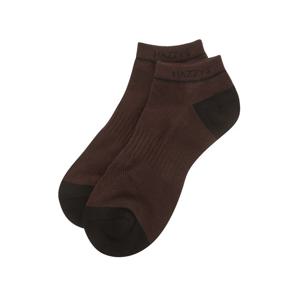 헤지스 골프 25FW 브라운 남성 로고 프린트 숏 삭스 HUSS5F601W3