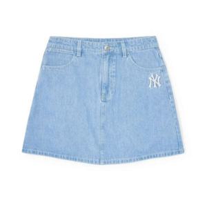 MLB반바지 PQJ 3FDSB0343-50BLL 베이직 미디움로고 데님 스커트