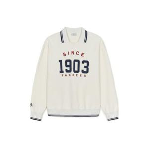 MLB긴팔티 PQJ 3AMTV0844-50CRS 스포티브 바시티 오버핏 카라 맨투맨