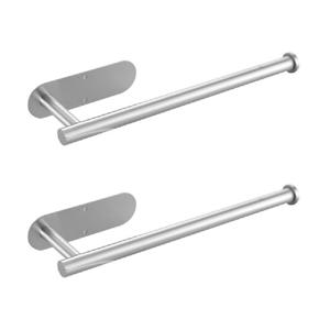 ABM무타공 키친타월걸이 실버 2개 키친타올걸이 키친타올홀더 주방걸이 다용도주방걸이 주방걸이봉 무타공