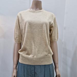 [더아이잗]더아이잗 하프 슬리브 메탈사 풀오버 니트 IN8M1PO71