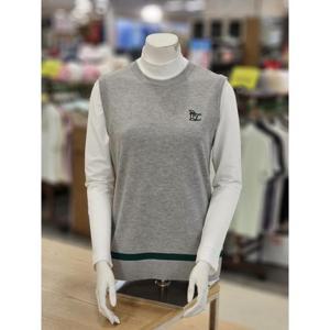 루이까스텔 세이브존01 여성 FW밑단배색 니트조끼 7LEVT902