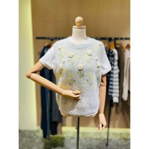 [러브앤쇼] 플라워 패치 니트조끼 GCFJGKV01