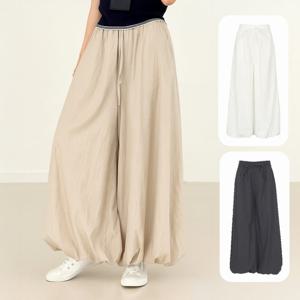 봄여름 나팔 셔링 알라딘 여성 와이드 치마바지 KPMLSL21