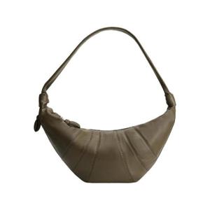 르메르 라지 크루아상 백 소프트 나파 레더 다크 카키 BG0000-LL095-678