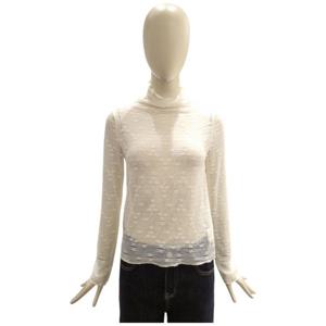 [페이지플린]하이넥 레이스 시스루 이너 긴팔 티셔츠 F5CTS001