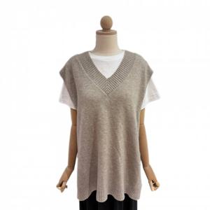 러브앤쇼  소프트 브이넥 니트조끼 (GCFJGKV03)