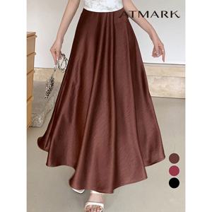 [앳마크]ATMARK (77까지)고져스새틴플레어롱스커트_AA56SK009G