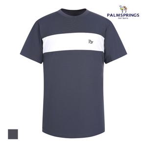 [팜스프링스] 남성 배색띠포인트 반팔티셔츠_STTM222188
