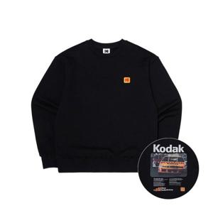 코닥맨투맨티 BQJ K4323LFSC2BLK 코다크롬 필름 그래픽 맨투맨 BLACK