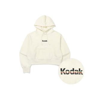코닥후드티 BQJ K4322LHDA1IVR 레인보우 세미크롭핏 후드티셔츠 우먼 IVORY