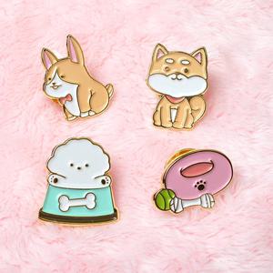 [한정수량특가] 어바웃수 앙증맞은 강아지 헬로우 댕댕이 브로치 뱃지