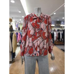 [조이너스][조이너스] 가을 리본프린트 블라우스 JAD-F8WRB-110