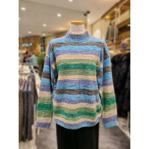 [플라스틱아일랜드]MARIO플라스틱아일랜드 그라데이션 터틀넥 니트 풀오버 PP4KL184