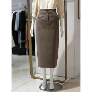 [에꼴드파리]MARIO플랩장식 H 라인 롱 스커트 M06RB3YWSAM06Z