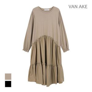 [반에이크]MARIO라운드넥 밑단프릴원피스_VB34OPQ401Z