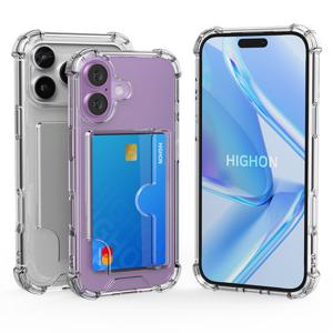 아이폰17 프로 맥스 케이스 하이쉘 카드수납 젤하드 투명 1.5T