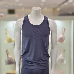 [엘르] 110) 네이비 체크 자가드 남성 런닝 EEMRN721NV