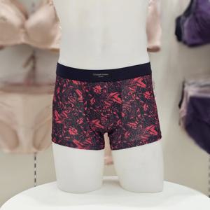 [트라이엄프] 네이비 레드플라워 아웃밴드 드로즈 사각팬티 TEMDR614