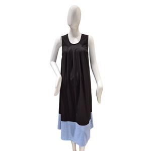 [파파야]배색 민소매 원피스(PNPROP032B)