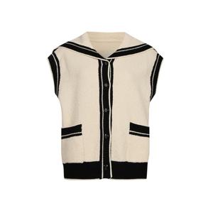 [예쎄](예쎄) 배색 세일러카라 니트 베스트(YW11KV41W)