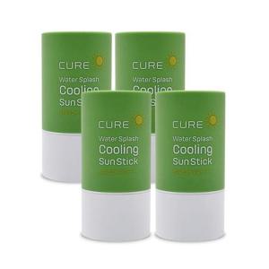 김정문알로에 큐어 워터 스플래쉬 쿨링 선스틱 23g(SPF50+) 4개 Ss
