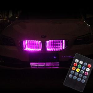 자동차 RGB 그릴LED 라이트 무드등 튜닝용품 80cm2바