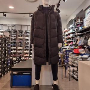 프로스펙스_WMD24W221BK_가슴포켓 구스다운 벤치코트