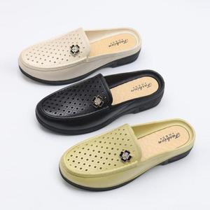 [디자이어로즈] 여성 펀칭 블로퍼 여름 키높이 사무실