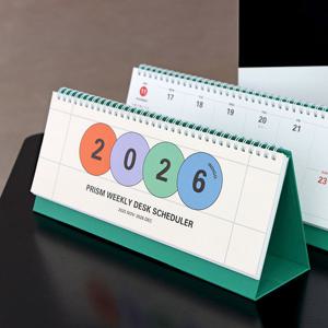 2026 프리즘 가로형 위클리 스케줄러 탁상 주간 달력 플래너
