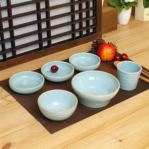 여주 소야 도자기 아름 블루 1인그릇세트A (6P) 도자기그릇 여주도자기 그릇세트