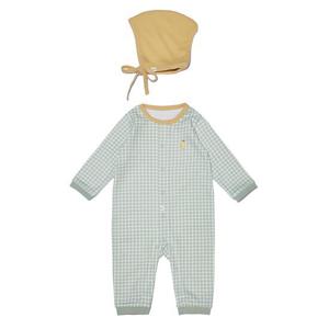 [밍크뮤]밍크뮤 체크과일 우주복 모자세트_GN (33A7004101)