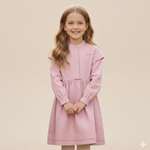 [블루독]하이넥셔츠원피스_PK (23A1540051)