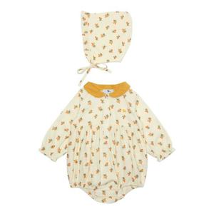 [블루독베이비]블루독베이비 플로럴 바디수트 모자세트_CR (43A1360404)
