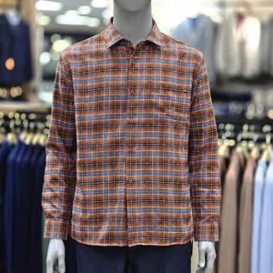 런던포그 세이브존04 추동 긴팔 다크오렌지 셔츠 LOWVA753
