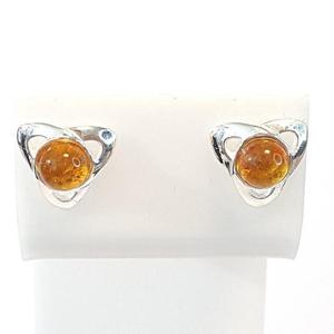 [블루케이] 실버925 호박 원석귀걸이240315-15탄생석