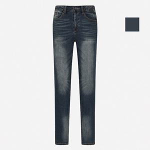 [뱅뱅] 공용 기본워싱 기모 스키니 데님팬츠 (NQI604)