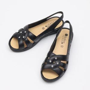 [디자이어로즈] 40대 여성 가죽샌들 여름샌들