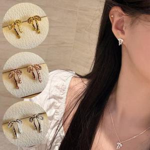 [잇백잇슈] [국내제작] 로맨틱 레이스 리본 귀걸이