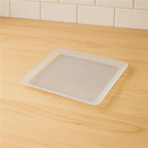 크리스탈 실버쟁반 소형 27.5x22cm 투명펄 트레이 식탁매트 인테리어 주방용품 쟁반