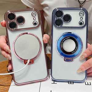 아이폰17 에어 프로 맥스 맥세이프 링 거치대 투명 젤리 케이스