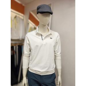 팜스프링스 세이브존01 남성 사이드 라인배색 카라넥 긴팔 티셔츠 STSM243102