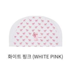 티막 세이브존05 리본냥이 실리텍스 수모  화이트핑크 BKM5935 FREE, 화이트핑크