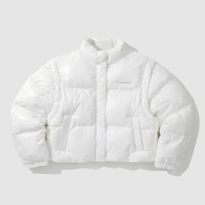 M 엄브로패딩 CQK UP322CPJ92-SCW 퓨쳐리즘 디테쳐블 우먼스 크롭 패딩 자켓 / sweetcorn