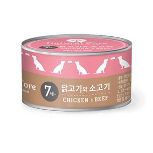 네츄럴코어 시니어 닭고기 소고기 캔 95g