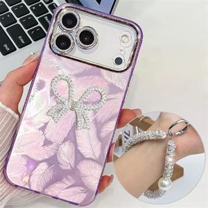 아이폰17 에어 프로 맥스 큐빅손목스트랩 카메라보호 하드케이스