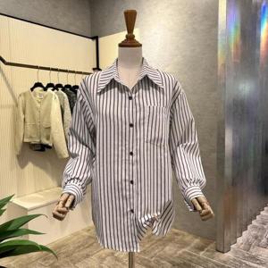 [ab.f.z]AOZ4HB38J_스트라이프 언발 카라 셔츠