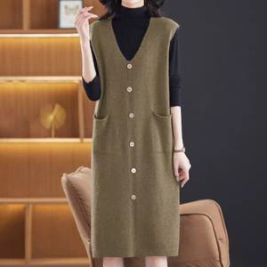 [리블리크]니즈린 니트베스트 원피스_RE4OP002