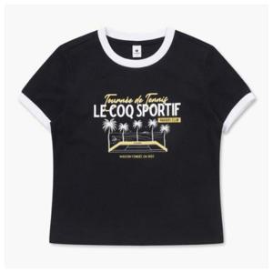 [르꼬끄]르꼬끄반팔티 TQT QP322TRS72-BLK 여성 크롭 링거 그래