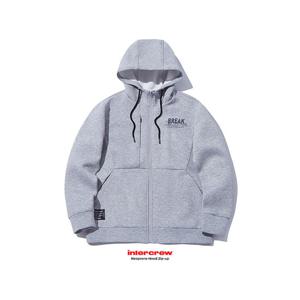 인터크루 남성 루즈핏 네오프렌후드 집업 ITV4DH03AMG (멜런지그레이)